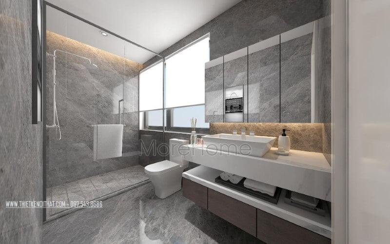 Thiết kế phòng tắm, phòng vệ sinh hiện đẹp, thông thoáng cho biệt thự, nhà phố. Mẫu nội thất biệt thự đẹp