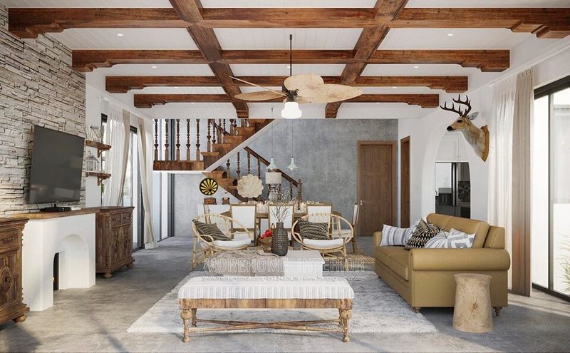 Thiết kế nội thất biệt thự chùa thầy, quốc oai, hà nội