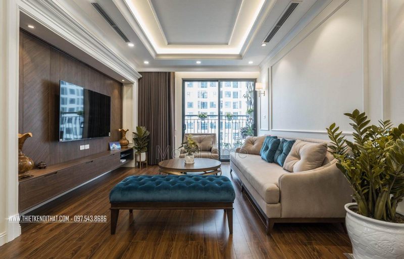 Lắp đặt sofa hiện đại vào không gian phòng khách gia chủ tại An Bình city đầy tinh tế