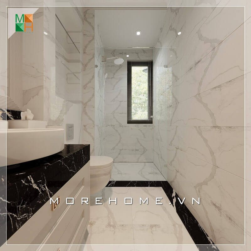 Mẫu thiết kế nhà tắm hiện đại để trang trí WC đẹp cho các loại căn hộ, nhà phố và biệt thự.