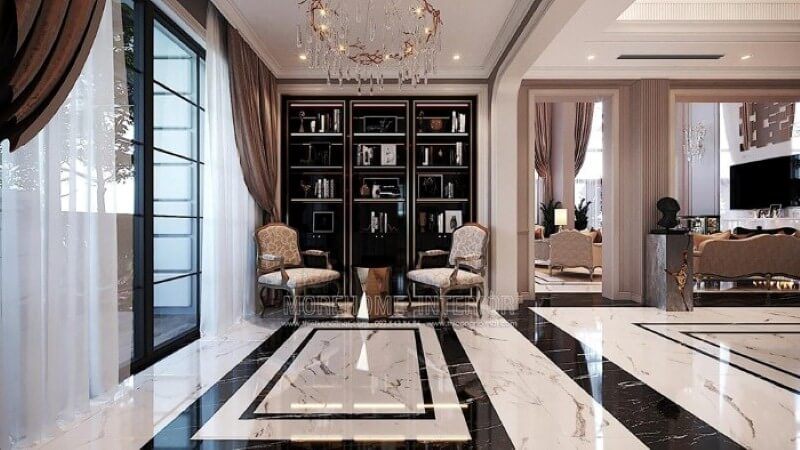 Để tạo nên một không gian đẹp cho biệt thự, nhà phố, hãy sử dụng kệ trang trí để lưu giữ sách và đồ lưu niệm.