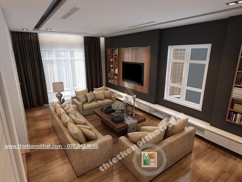 Tạo ra một thiết kế nội thất phòng khách hiện đại, đẹp mắt và sang trọng.
